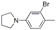 1-(3-Bromo-4-methylphenyl)pyrrolidine Structure,1215917-98-8Structure