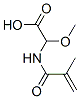 Acetic acid, methoxy[(2-methyl-1-oxo-2-propenyl)amino]-(9ci) Structure,121627-27-8Structure