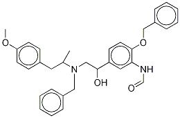 rac-N-芐基-N-[2-羥基l-2-(4-芐氧基-3-甲酰胺苯基)-乙基]-3-(4-甲氧基苯基)-2-丙胺-d6結(jié)構(gòu)式_1216518-77-2結(jié)構(gòu)式