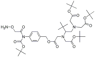 4-(N-boc-aminoxyacetamido)benzyl ethylenediaminetetraacetic acid, tetra(t-butyl) ester Structure,1216552-27-0Structure