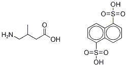 4-Amino-3-methylbutyric acid heminaphthalene-1,5-disulfonate Structure,1216629-00-3Structure