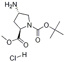 (2R,4s)-4-amino-1-boc-pyrrolidine-2-carboxylic acid methyl ester-hcl Structure,1217446-43-9Structure