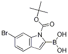 1-Boc-6-bromo-indole-2-boronic acid Structure,1217500-59-8Structure