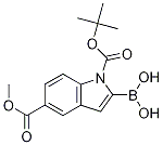 1-Boc-5-(methoxycarbonyl)indole-2-boronic acid Structure,1217500-60-1Structure