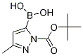 1-Boc-3-methylpyrazole-5-boronic acid Structure,1217501-27-3Structure