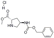 (2S,4R)-4-CBZ-氨基吡咯烷-2-羧酸甲酯鹽酸鹽結(jié)構(gòu)式_1217626-26-0結(jié)構(gòu)式