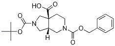 (3Ar,7as)-5-((芐氧基)羰基)-2-(叔丁氧基羰基)八氫-1H-吡咯并[3,4-c]吡啶-7a-羧酸結(jié)構(gòu)式_1217630-99-3結(jié)構(gòu)式