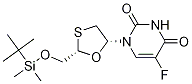 Cis-5-fluoro-1-[2-[[[(1,1-dimethylethyl)dimethylsilyl]oxy]methyl]-1,3-oxathiolan-5-yl]-2,4(1h,3h)-pyrimidinedione Structure,1217659-69-2Structure