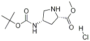 (2S,4s)-4-boc-amino pyrrolidine-2-carboxylic acid methylester-hcl Structure,1217779-15-1Structure