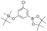 3-Chloro-5-t-butyldimethylsilyloxyphenylboronic acid pinacol ester Structure,1218789-46-8Structure