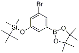 3-Bromo-5-t-butyldimethylsilyloxyphenylboronic acid pinacol ester Structure,1218789-51-5Structure