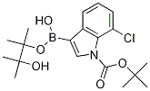 1-Boc-7-chloroindole-3-boronic acid pinacol ester Structure,1218790-31-8Structure