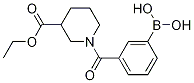 3-(3-(Ethoxycarbonyl)piperidine-1-carbonyl)phenylboronic acid Structure,1218790-81-8Structure