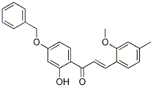 (E)-1-[4-(芐氧基)-2-羥基苯基]-3-(2-甲氧基-4-甲基苯基)-2-丙烯-1-酮結構式_1218900-66-3結構式