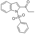 2-(1-氧代丙基)-1-(苯基磺?；?-1H-吲哚結(jié)構(gòu)式_121963-51-7結(jié)構(gòu)式