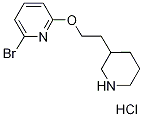 2-Bromo-6-(2-(piperidin-3-yl)ethoxy)pyridine hydrochloride Structure,1220032-53-0Structure