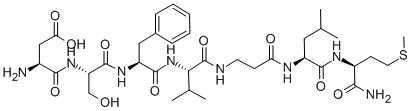 Asp-ser-phe-val-beta-ala-leu-met-nh2 Structure,122063-01-8Structure