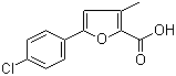 5-(4-Chlorophenyl)-3-methylfuran-2-carboxylic acid Structure,1221184-19-5Structure