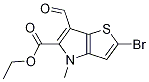 Ethyl 2-bromo-6-formyl-4-methyl-4h-thieno[3,2-b]pyrrole-5-carboxylate Structure,1221186-55-5Structure