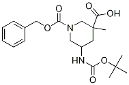 5-[[(1,1-Dimethylethoxy)carbonyl]amino]-1,3-piperidinedicarboxylic acid 3-methyl 1-(phenylmethyl) ester Structure,1221819-24-4Structure