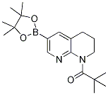 2,2-二甲基-1-(6-(4,4,5,5-四甲基-1,3,2-二噁硼烷-2-基)-3,4-二氫-1,8-萘啶-1(2H)-基)丙烷-1-酮結(jié)構(gòu)式_1222533-83-6結(jié)構(gòu)式