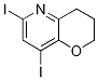 6,8-Diiodo-3,4-dihydro-2h-pyrano[3,2-b]pyridine Structure,1222533-94-9Structure