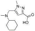 5-((Cyclohexyl(methyl)amino)methyl)-1-methyl-1h-pyrazole-3-carboxylic acid Structure,1223748-31-9Structure