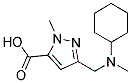 3-((Cyclohexyl(methyl)amino)methyl)-1-methyl-1h-pyrazole-5-carboxylic acid Structure,1223748-43-3Structure