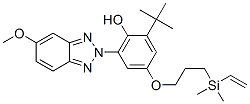 2-Tert-butyl-4-[3-(dimethylvinylsilanyl)propoxy]-6-(5-methoxybenzotriazol-2-yl)-phenol Structure,122430-79-9Structure