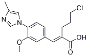 (E)-5-chloro-2-(3-methoxy-4-(4-methyl-1h-imidazol-1-yl)benzylidene)pentanoic acid Structure,1225232-41-6Structure