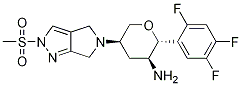 (2R,3s,5r)-5-(2-(methylsulfonyl)pyrrolo[3,4-c]pyrazol-5(2h,4h,6h)-yl)-2-(2,4,5-trifluorophenyl)tetrahydro-2h-pyran-3-amine Structure,1226781-45-8Structure