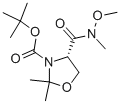 (S)-3-boc-4-(甲氧基甲基氨基甲酰)-2,2-二甲基噁唑啉結(jié)構(gòu)式_122709-21-1結(jié)構(gòu)式