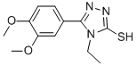 5-(3,4-Dimethoxyphenyl)-4-ethyl-4H-1,2,4-triazole-3-thiol Structure,122772-20-7Structure