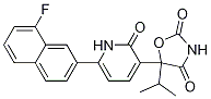 5-[6-(8-氟-2-萘)-1,2-二氫-2-氧代-3-吡啶]-5-(1-甲基乙基)-2,4-噁唑啉二酮結(jié)構(gòu)式_1227827-93-1結(jié)構(gòu)式