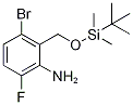 3-Bromo-2-((tert-butyldimethylsilyloxy)-methyl)-6-fluoroaniline Structure,1227958-00-0Structure