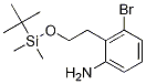 3-Bromo-2-[2-[[(1,1-dimethylethyl)dimethylsilyl]oxy]ethyl]benzenamine Structure,1227958-06-6Structure