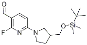 6-(3-((Tert-butyldimethylsilyloxy)methyl)pyrrolidin-1-yl)-2-fluoronicotinaldehyde Structure,1228665-60-8Structure