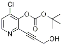 Tert-butyl 4-chloro-2-(3-hydroxyprop-1-ynyl)pyridin-3-yl carbonate Structure,1228665-84-6Structure