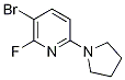 3-Bromo-2-fluoro-6-(pyrrolidin-1-yl)pyridine Structure,1228666-43-0Structure