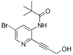 N-(5-bromo-2-(3-hydroxyprop-1-yn-1-yl)pyridin-3-yl)pivalamide Structure,1228666-45-2Structure