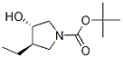 Tert-butyl (3r,4s)-3-ethyl-4-hydroxypyrrolidine-1-carboxylate Structure,1228880-43-0Structure