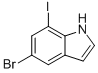 5-Bromo-7-iodoindole Structure,123020-20-2Structure