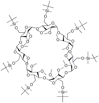 Heptakis(2,3-di-o-methyl-6-o-tert-butyldimethylsilyl)-beta-cyclodextrin Structure,123155-04-4Structure