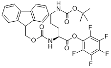 Fmoc-orn(boc)-opfp結(jié)構(gòu)式_123180-69-8結(jié)構(gòu)式