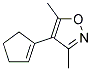 (9ci)-4-(1-環(huán)戊烯-1-基)-3,5-二甲基-異噁唑結(jié)構(gòu)式_123371-93-7結(jié)構(gòu)式