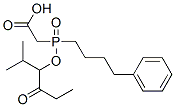 [(2-Methyl-1-propionylpropoxy)(4-phenylbutyl)phosphinoyl]acetic acid Structure,123599-78-0Structure