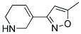 Pyridine, 1,2,3,6-tetrahydro-5-(5-methyl-3-isoxazolyl)-(9ci) Structure,123686-29-3Structure