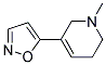 Pyridine, 1,2,3,6-tetrahydro-5-(5-isoxazolyl)-1-methyl-(9ci) Structure,123686-64-6Structure