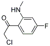 Ethanone, 2-chloro-1-[4-fluoro-2-(methylamino)phenyl]-(9ci) Structure,123732-73-0Structure