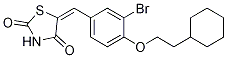 5-[[3-Bromo-4-(2-cyclohexylethoxy)phenyl]methylene]-2,4-thiazolidinedione Structure,1239610-74-2Structure